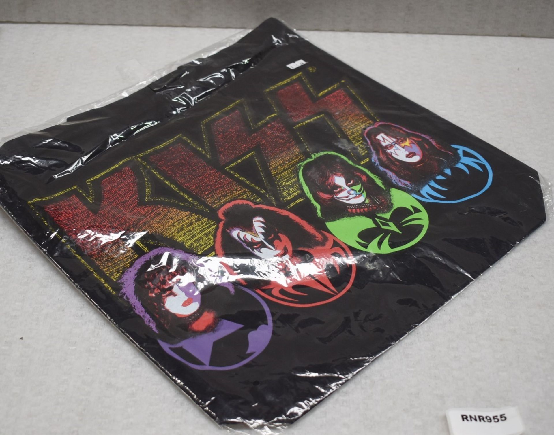 6 x Tote Shopper Bags Featuring The Rolling Stones, Kiss and Pink Floyd - Size: 40 x 40 cms - Image 10 of 12