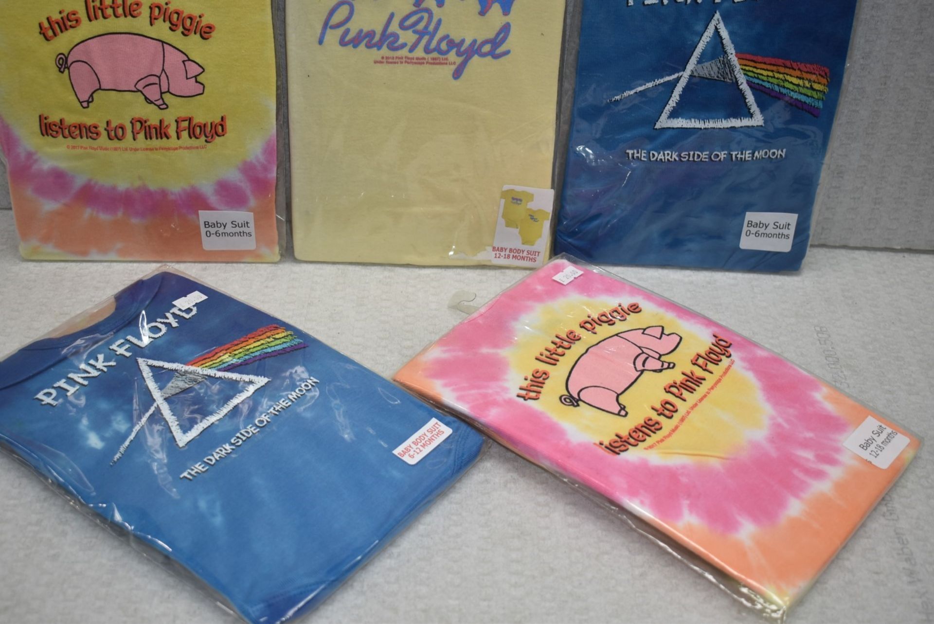 5 x Pink Floyd Baby Body Suits - Size: 6, 12, 18 Months - Officially Licensed Merchandise - New & - Image 3 of 8
