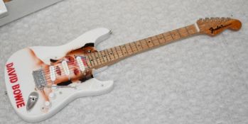 1 x Miniature Hand Made Guitar - David Bowie Fender Stratocaster - New & Unused - RRP £35