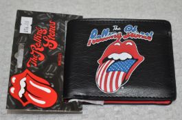 1 x The Rolling Stones USA Tongue and Lips Mens Wallet - Officially Licensed Merchandise - New &