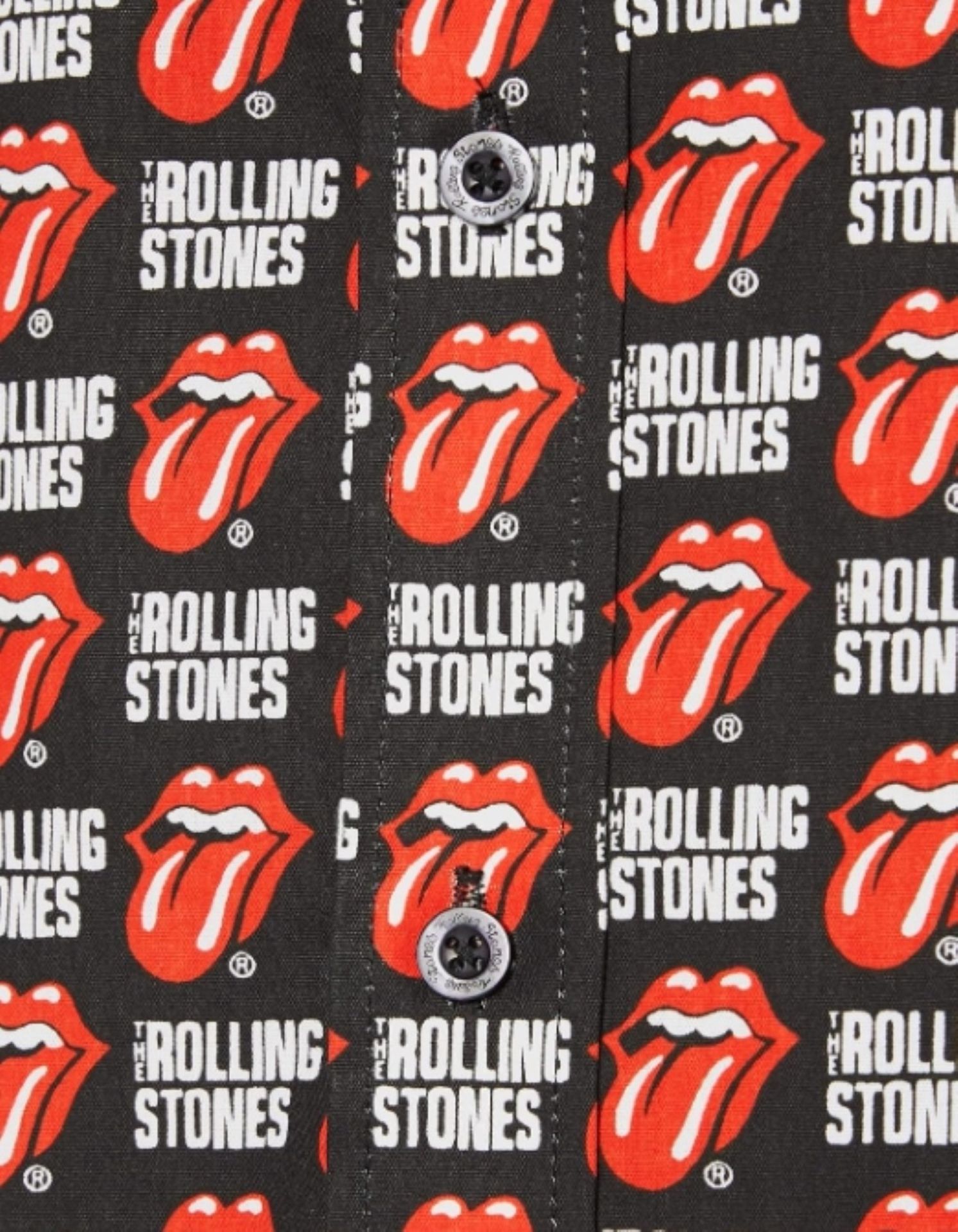 1 x Rolling Stones Talk and Text Casual Button Shirt - Size: Large - Officially Licensed Merchandise - Image 12 of 12