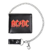 1 x ACDC Men's Bifold Wallet With Chain - Presented in Gift Box - Officially Licensed - RRP £38
