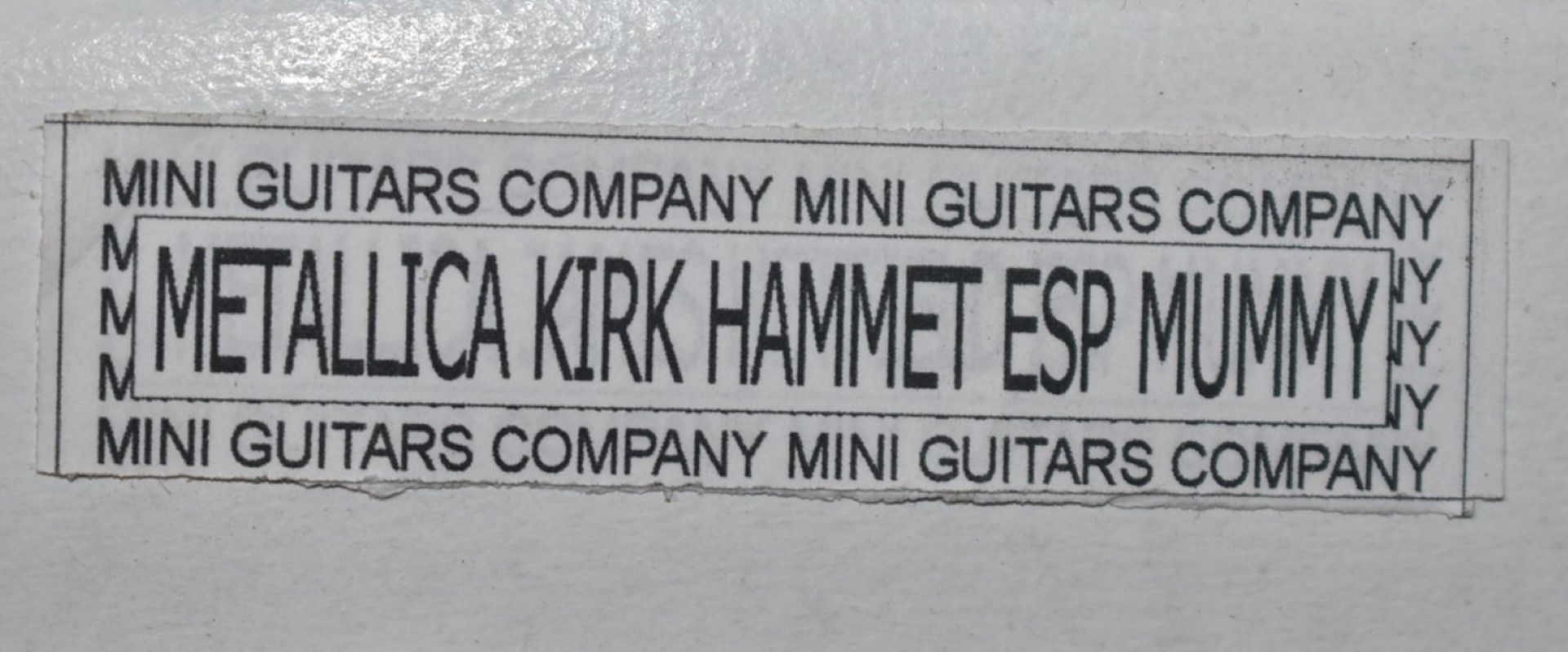 1 x Miniature Hand Made Guitar - Metallica Kirt Hammet ESP Mummy - New & Unused - RRP £35 - Image 5 of 5