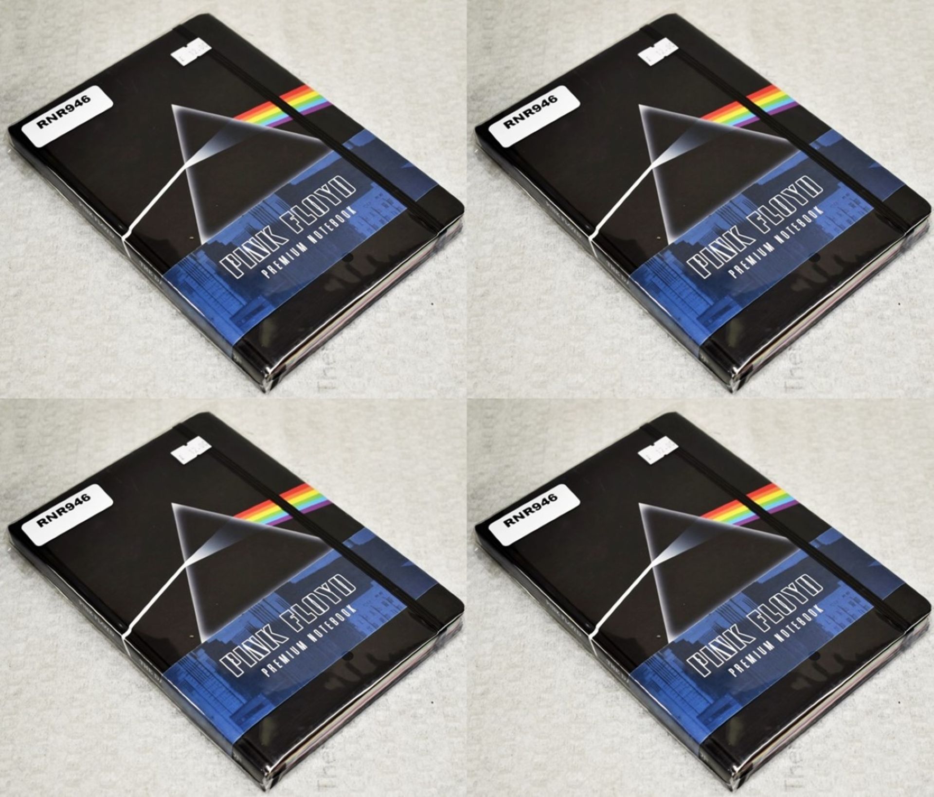 4 x Pink Floyd Premium A5 Notebooks - Officially Licensed Merchandise - New & Sealed - Ref: RR946