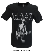 1 x T REX Marc Bolan Logo Short Sleeve Men's T-Shirt by Gildan - Size: Extra Large - Colour: Black -