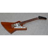 1 x Miniature Hand Made Guitar - U2 The Edge, Gibson Explorer - New & Unused - RRP £35