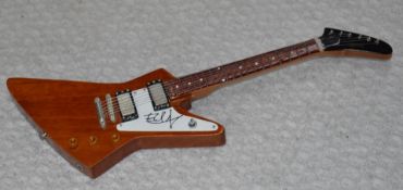 1 x Miniature Hand Made Guitar - U2 The Edge, Gibson Explorer - New & Unused - RRP £35