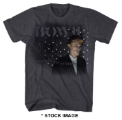 1 x DAVID BOWIE Official Merchandise Station to Station Logo Short Sleeve Men's T-Shirt - Size: