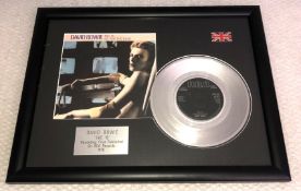 1 x Framed DAVID BOWIE Silver 7 Inch Vinyl Record - WE ARE THE DEAD