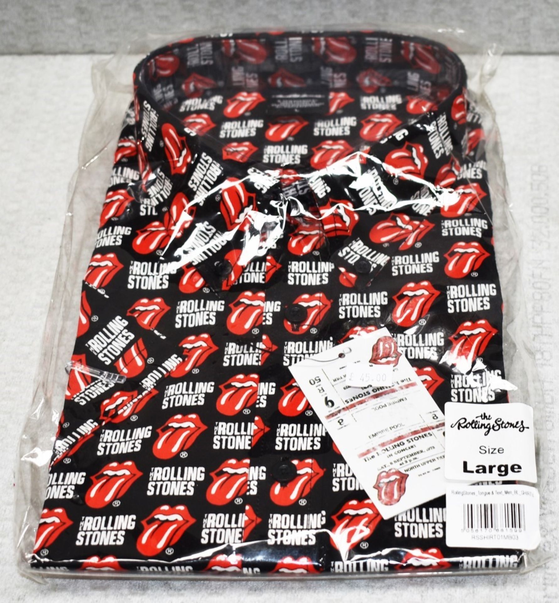 1 x Rolling Stones Talk and Text Casual Button Shirt - Size: Large - Officially Licensed Merchandise - Image 7 of 12