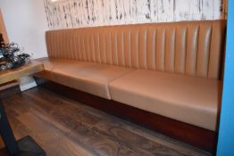 1 x Restaurant Seating Bench - 306cm Wide