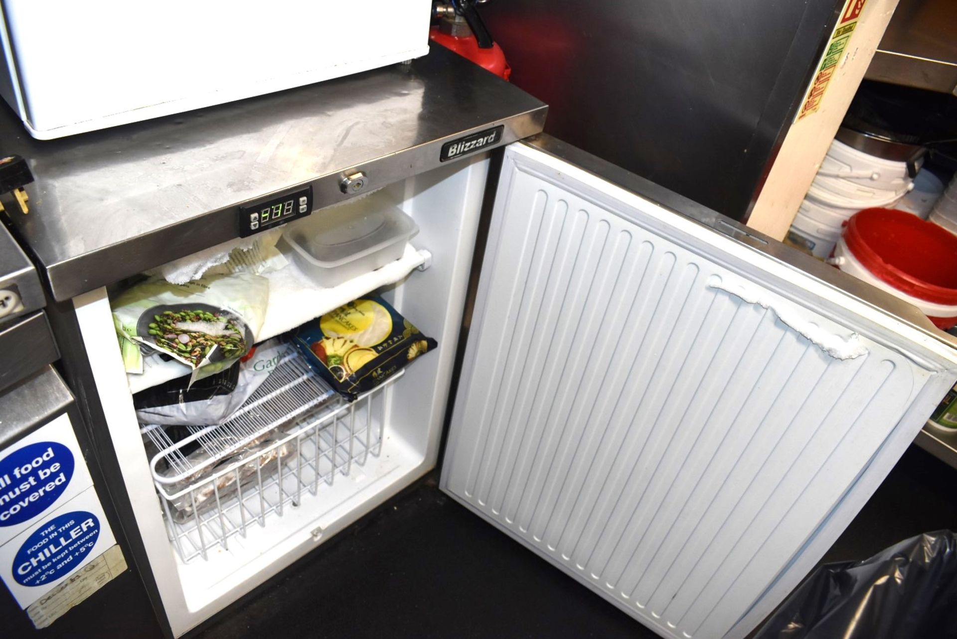 1 x Blizzard 60cm Undercounter Freezer With Stainless Steel Finish - Image 2 of 3