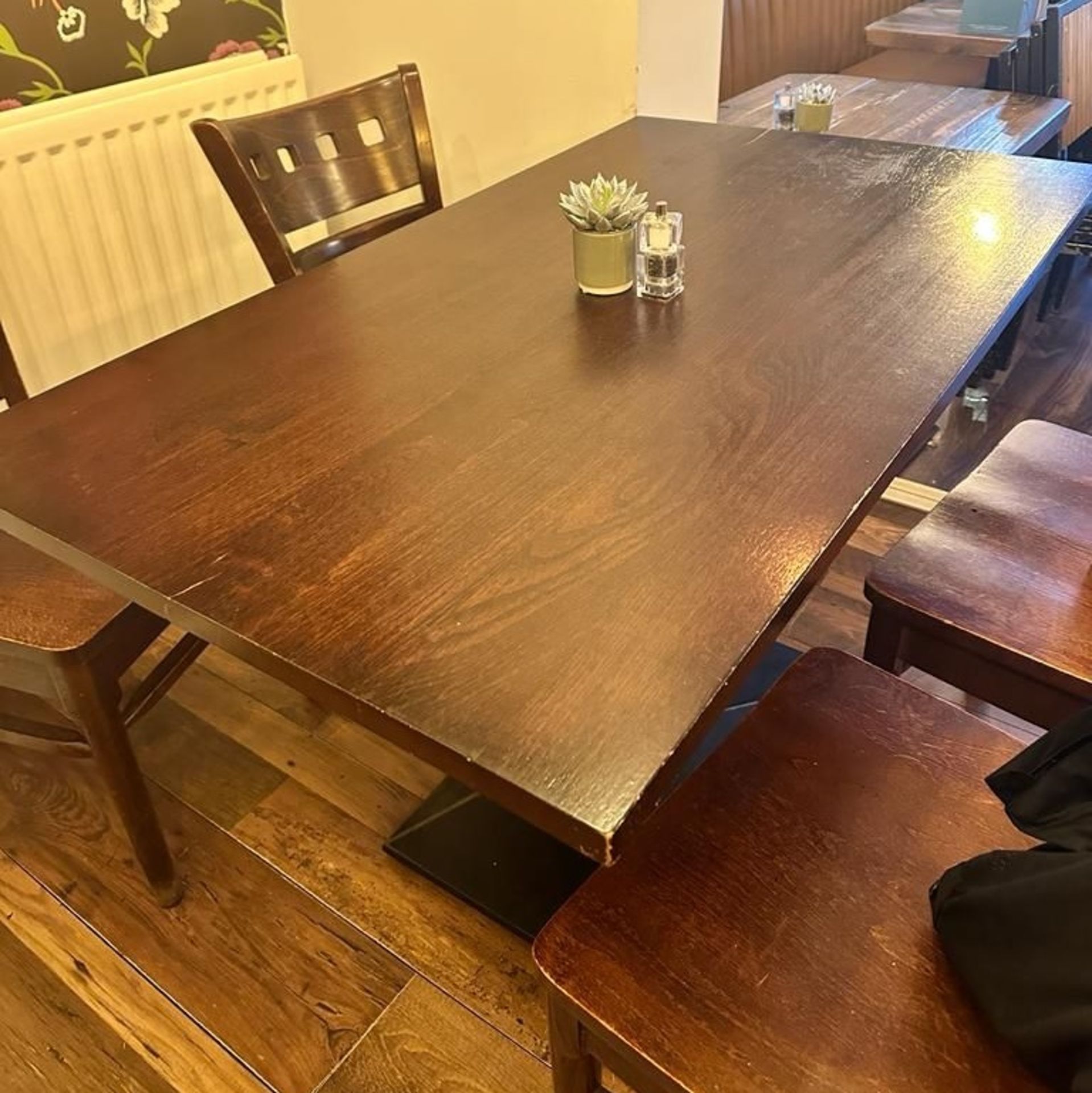 1 x Restaurant Dining Table - Size: W120 x D70 cms - Image 2 of 2