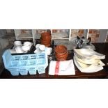 1 x Assorted Collection of Restaurant Items Including Plates, Cake Stand, Towels, Cutlery Holder