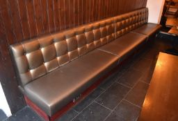 1 x Restaurant Seating Bench - 416cm Wide