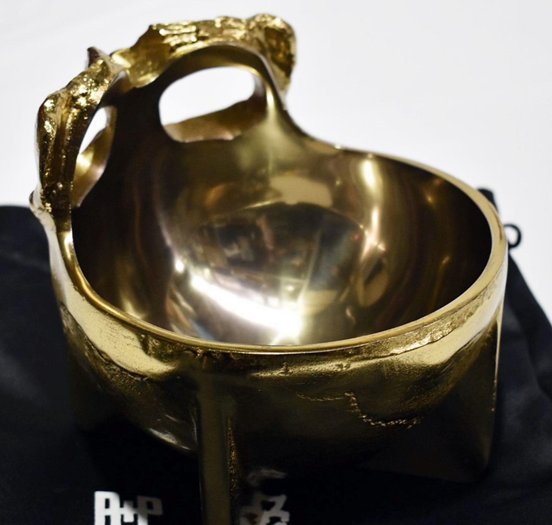 1 x BUSTER+PUNCH x TRAVIS BAKER (Blink-182) Designer Brass Skull Bowl, 18cm - Original Price £189.00 - Image 3 of 13