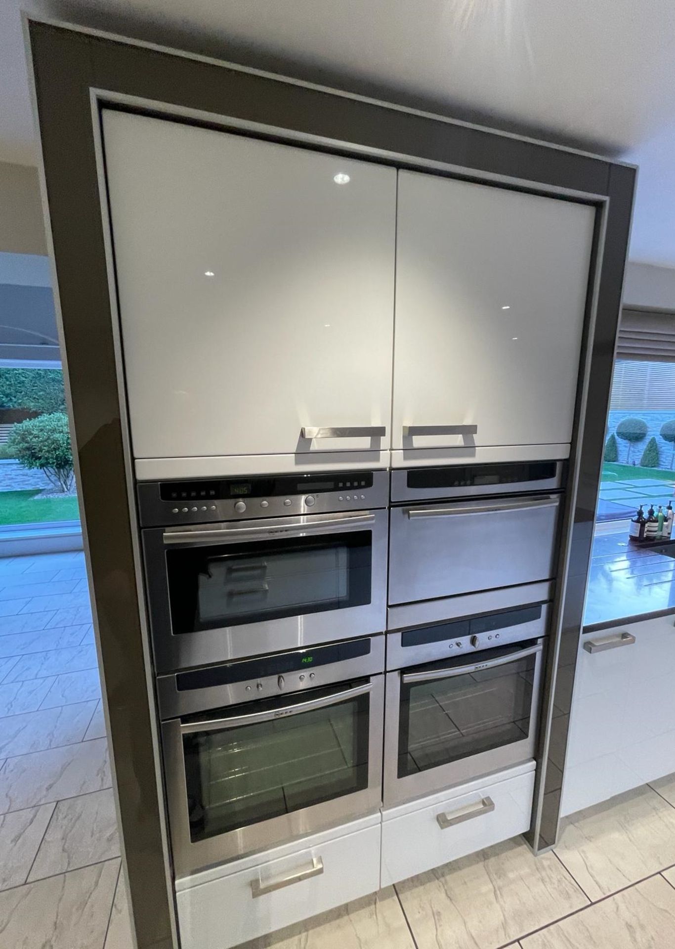 1 x ALNO Bespoke Fitted White Kitchen with Central Island, Neff & Miele Appliances, Quartz Surfaces - Image 11 of 85