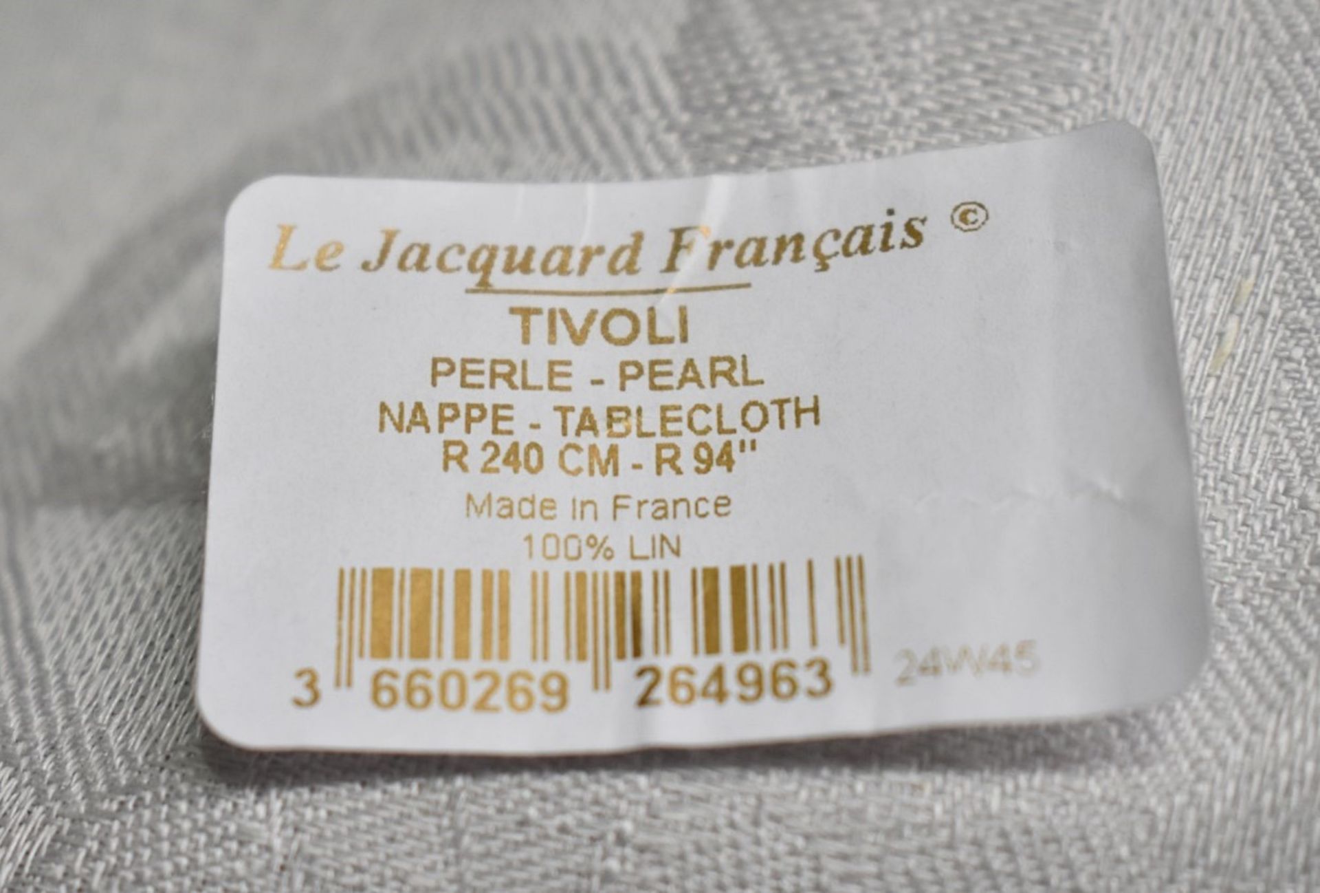 1 x LE JACQUARD FRANÇAIS 'Tivoli' Luxury Linen Tablecloth Ø240cm - Original Price £385.00 - Image 2 of 8