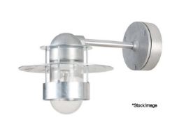 1 x LOUIS POULSEN Albertslund Outdoor Wall Lamp Short Galvanized - 5743142576 - RRP £675 - Ref: