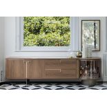 1 x PORADA 'Rondo 2' Luxury 2.7-Metre Solid Canaletto Walnut Sideboard - Original Price £15,200