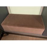 1 x Velvet Upholstered Seating Bench - CL894 - NO VAT ON THE HAMMER - Location: Altrincham WA14