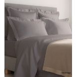 1 x HARRODS OF LONDON Brompton King Flat Sheet (275cm X 275cm) - Grey - Original RRP £279 - Ref: