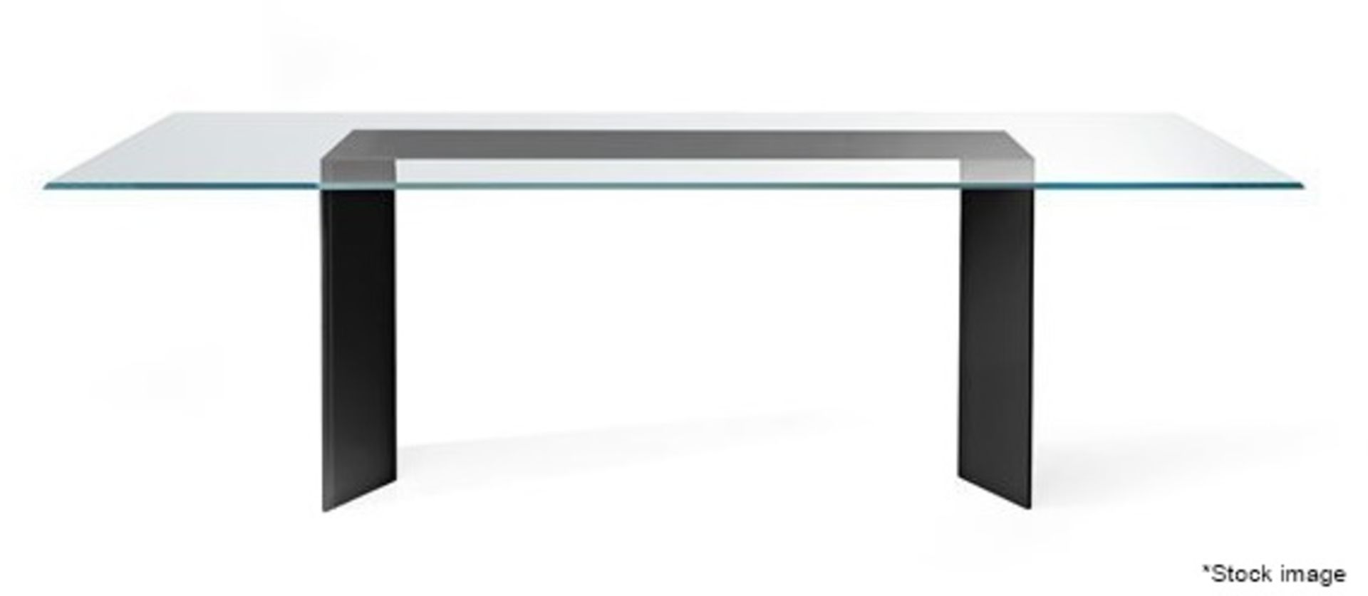 1 x GALLOTTI & RADICE 'Dolm' 2.4-Metre Luxury Dining Table With Painted Glass Top - RRP £3,645 - Image 2 of 12