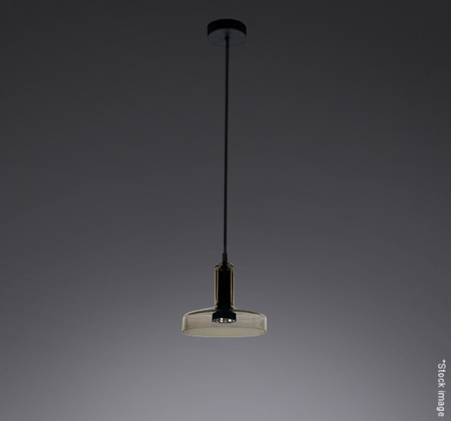 1 x ARTEMIDE Stablight "C" Designer Pendant Light Fitting With Blown Glass Diffuser - RRP £320.00