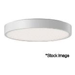 1 x GAME 350 Ceiling Light In White With Microprismatic Cover - Code: Gasm-9309012F-Wn - 3000K On/