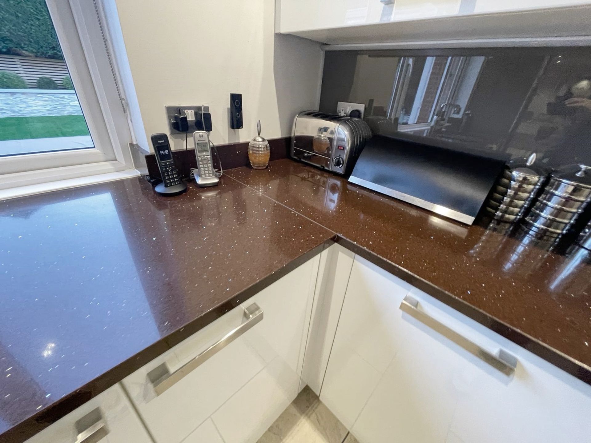 1 x ALNO Bespoke Fitted White Kitchen with Central Island, Neff & Miele Appliances, Quartz Surfaces - Image 42 of 85