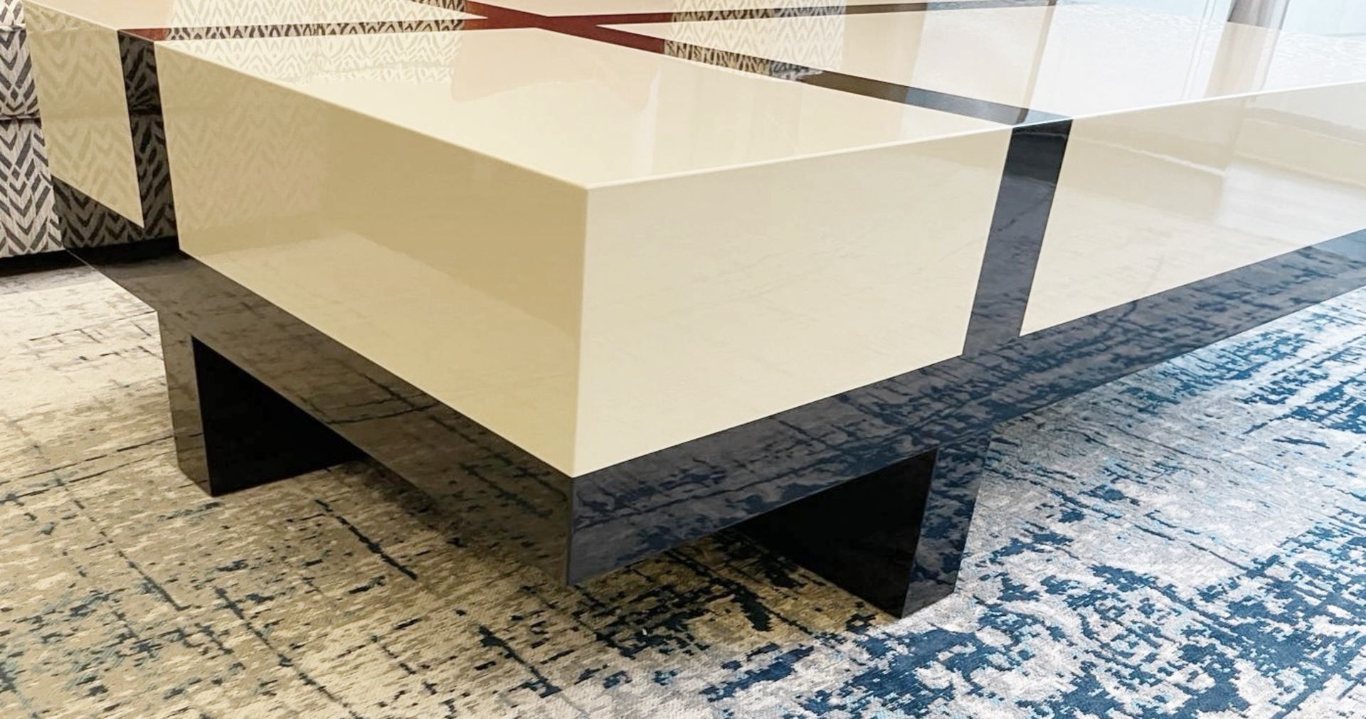 1 x DAVIDSON LONDON 'Melrose' Rectangular 1.5-Metre Centrepiece Coffee Table with High-gloss Finish - Image 12 of 12