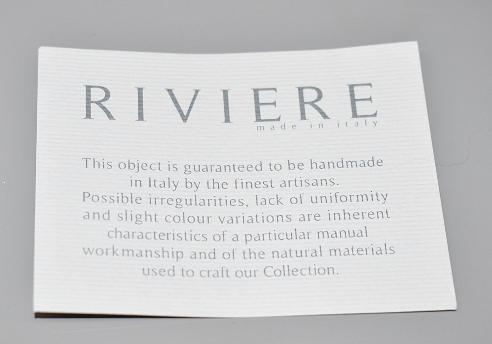 1 x RIVIERE Luxury Leather-Trim Lacquered Tray in Grey - Original Price £419.00 - Unused Boxed Stock - Image 4 of 9