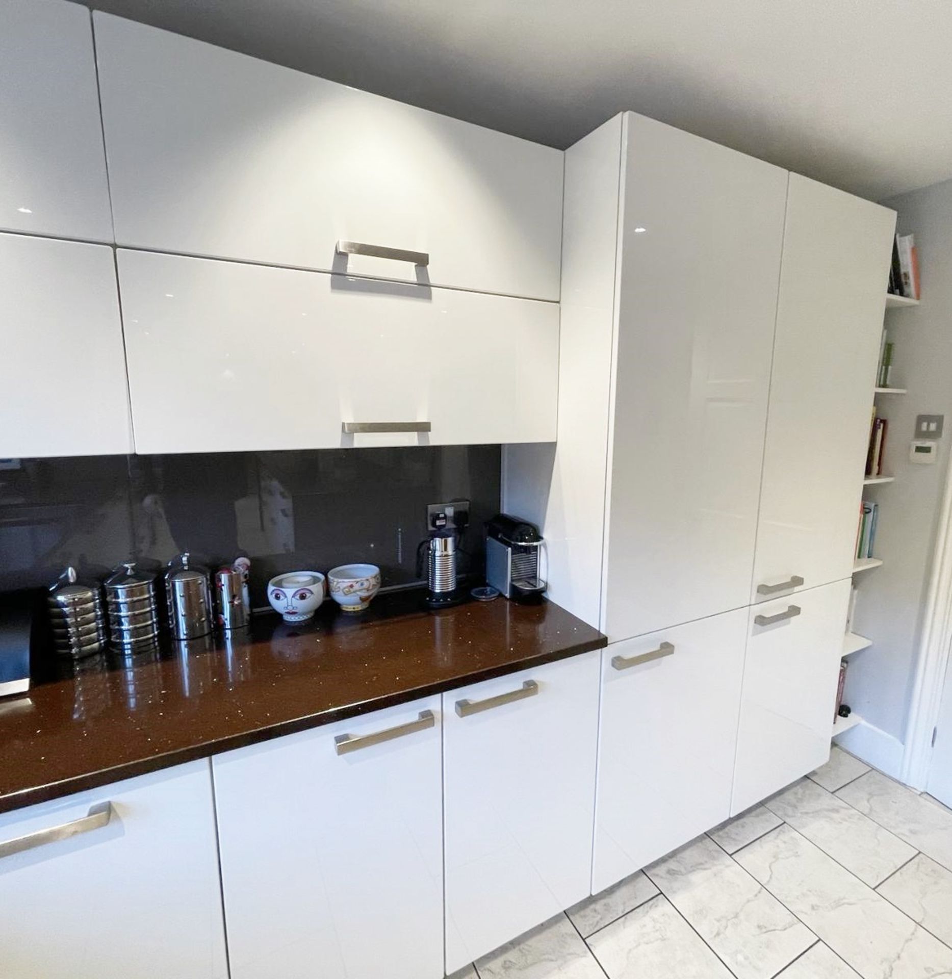 1 x ALNO Bespoke Fitted White Kitchen with Central Island, Neff & Miele Appliances, Quartz Surfaces - Image 40 of 85