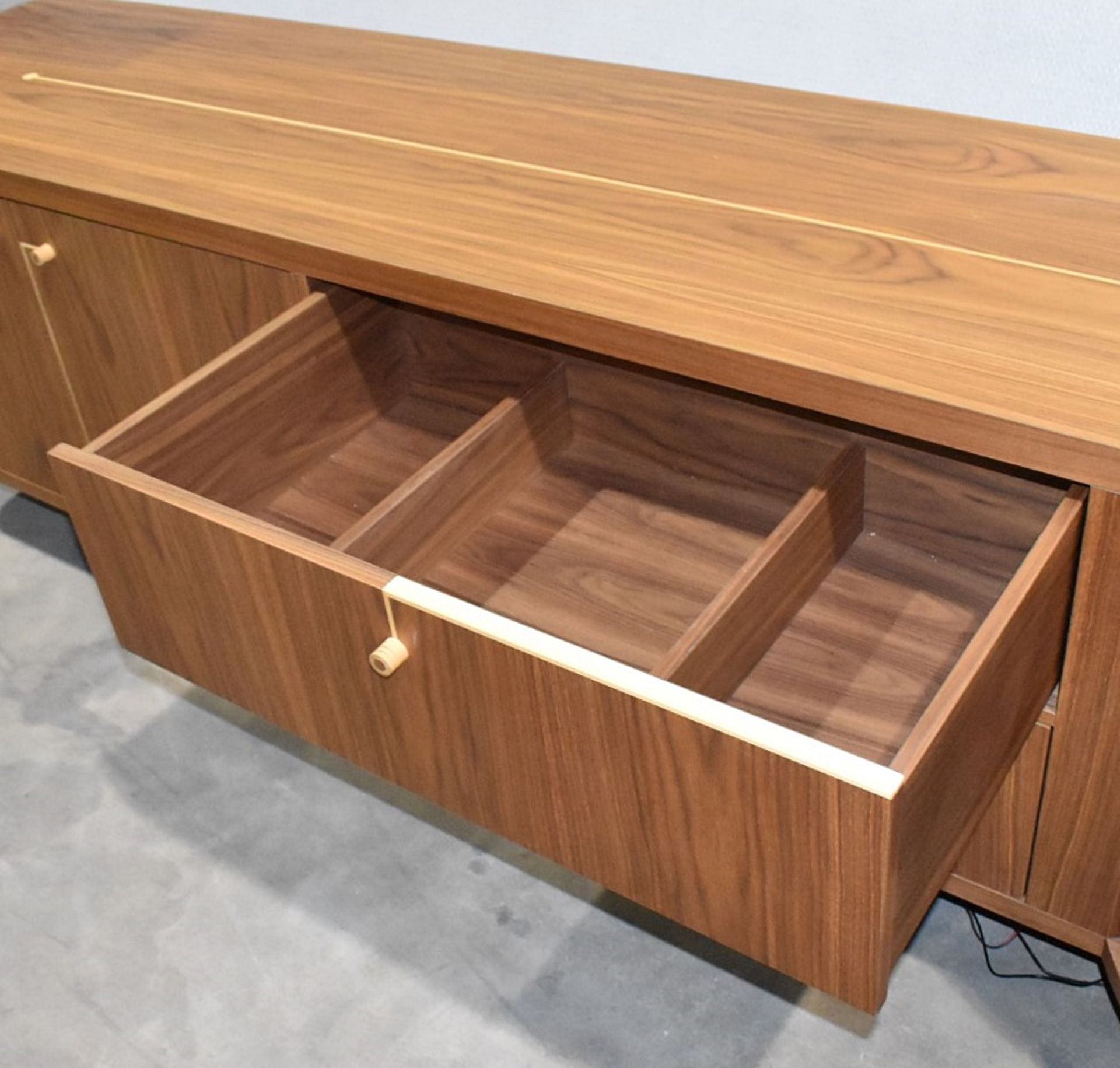 1 x PORADA 'Rondo 2' Luxury 2.7-Metre Solid Canaletto Walnut Sideboard - Original Price £15,200 - Image 2 of 24