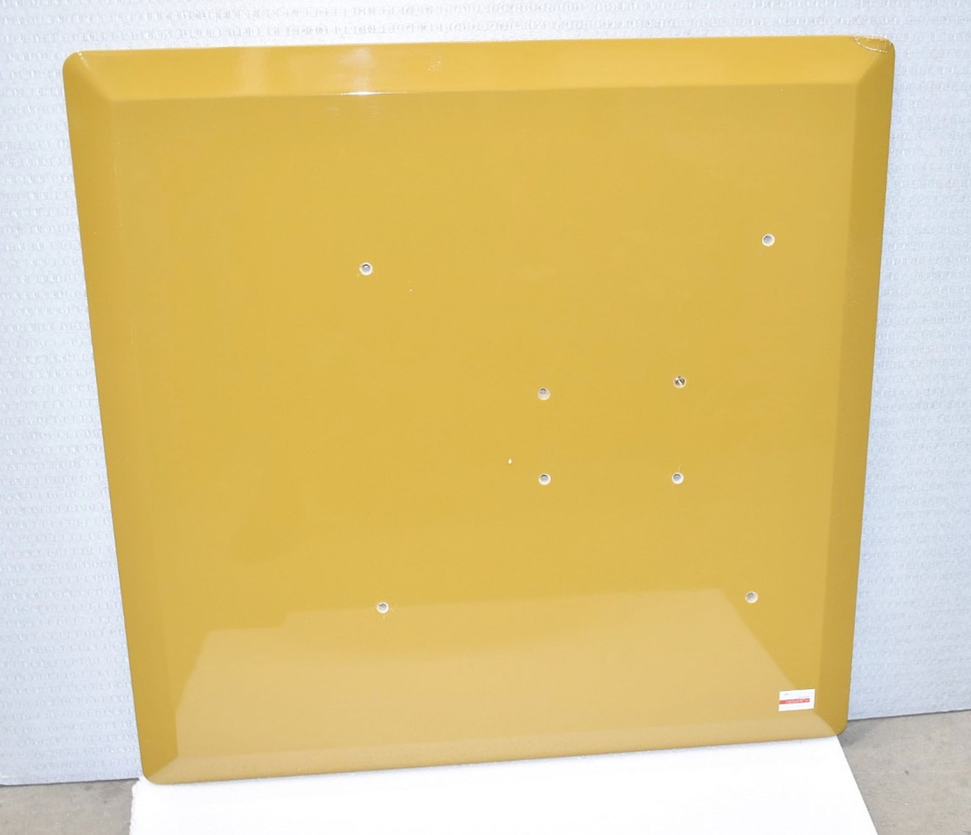 1 x FLEXFORM 'Fly' Designer Square 80x80cm Table Top with a Lacquered Mustard Yellow Finish - Image 8 of 8