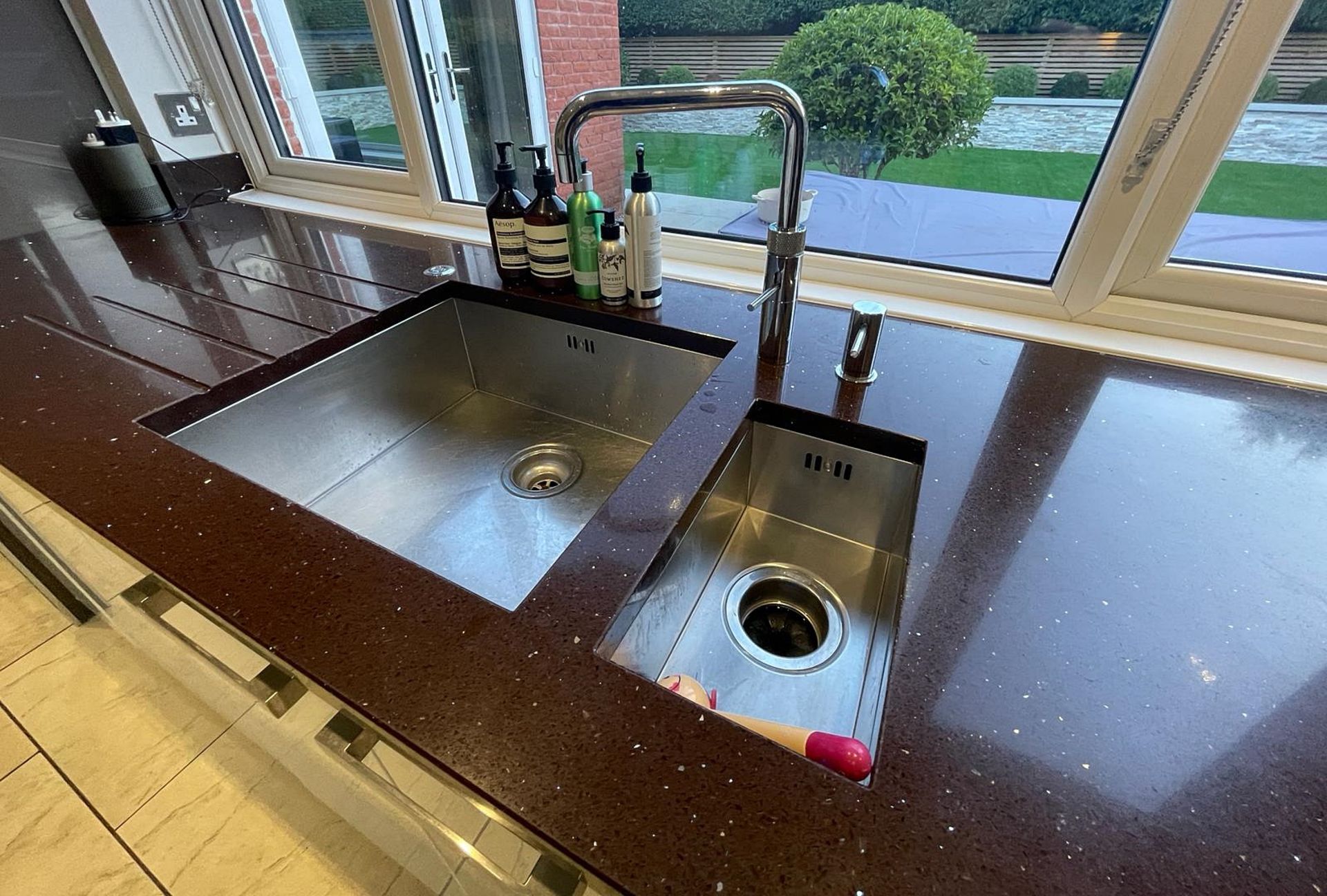 1 x ALNO Bespoke Fitted White Kitchen with Central Island, Neff & Miele Appliances, Quartz Surfaces - Image 35 of 85