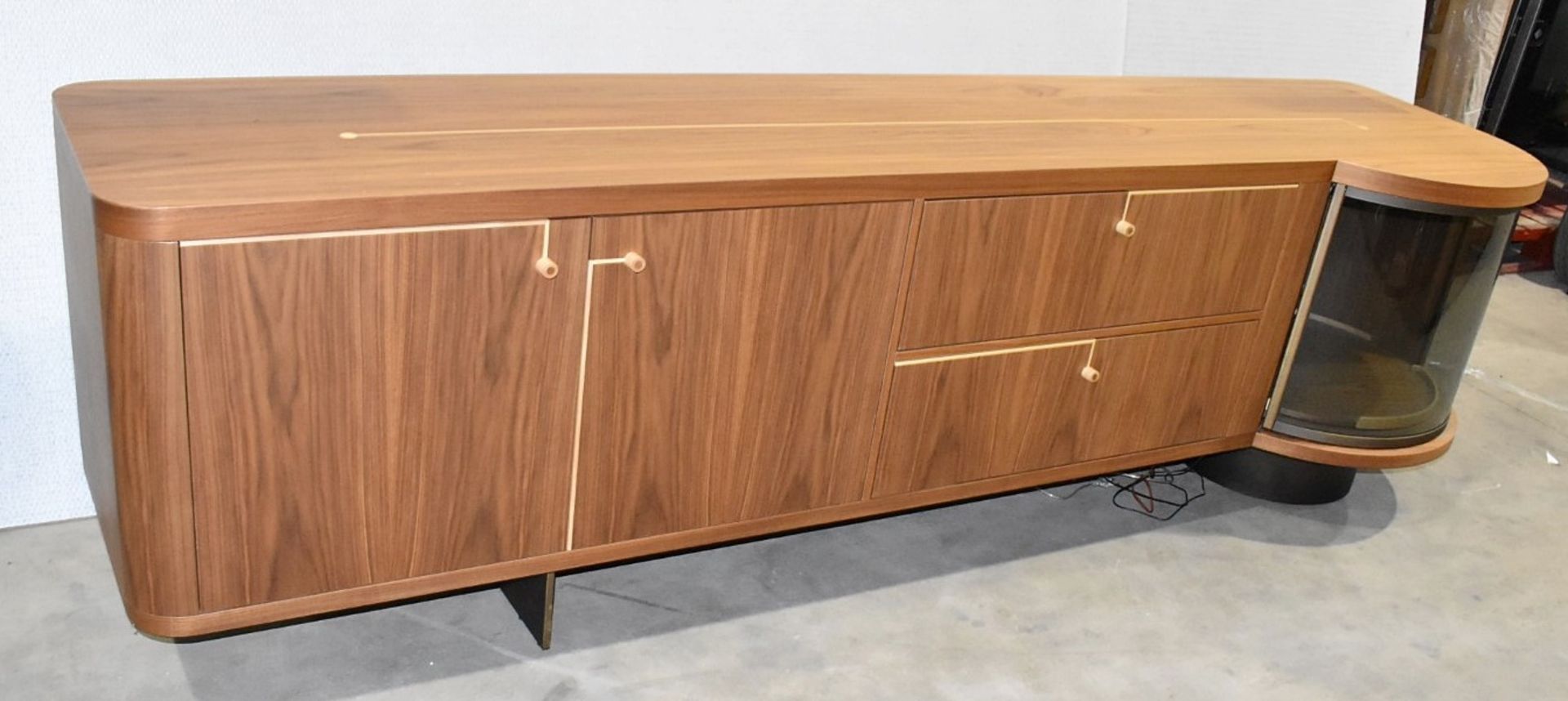 1 x PORADA 'Rondo 2' Luxury 2.7-Metre Solid Canaletto Walnut Sideboard - Original Price £15,200 - Image 12 of 24