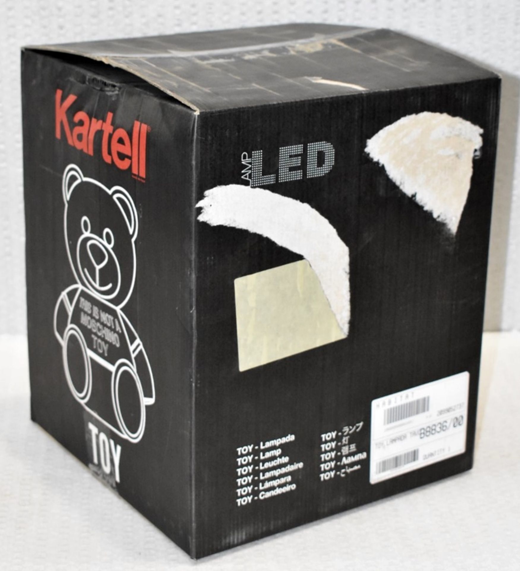 1 x KARTELL Moschino 'NOT A TOY' Designer Bear Table Lamp Light - Unused / Boxed - RRP £238.00 - Image 13 of 13