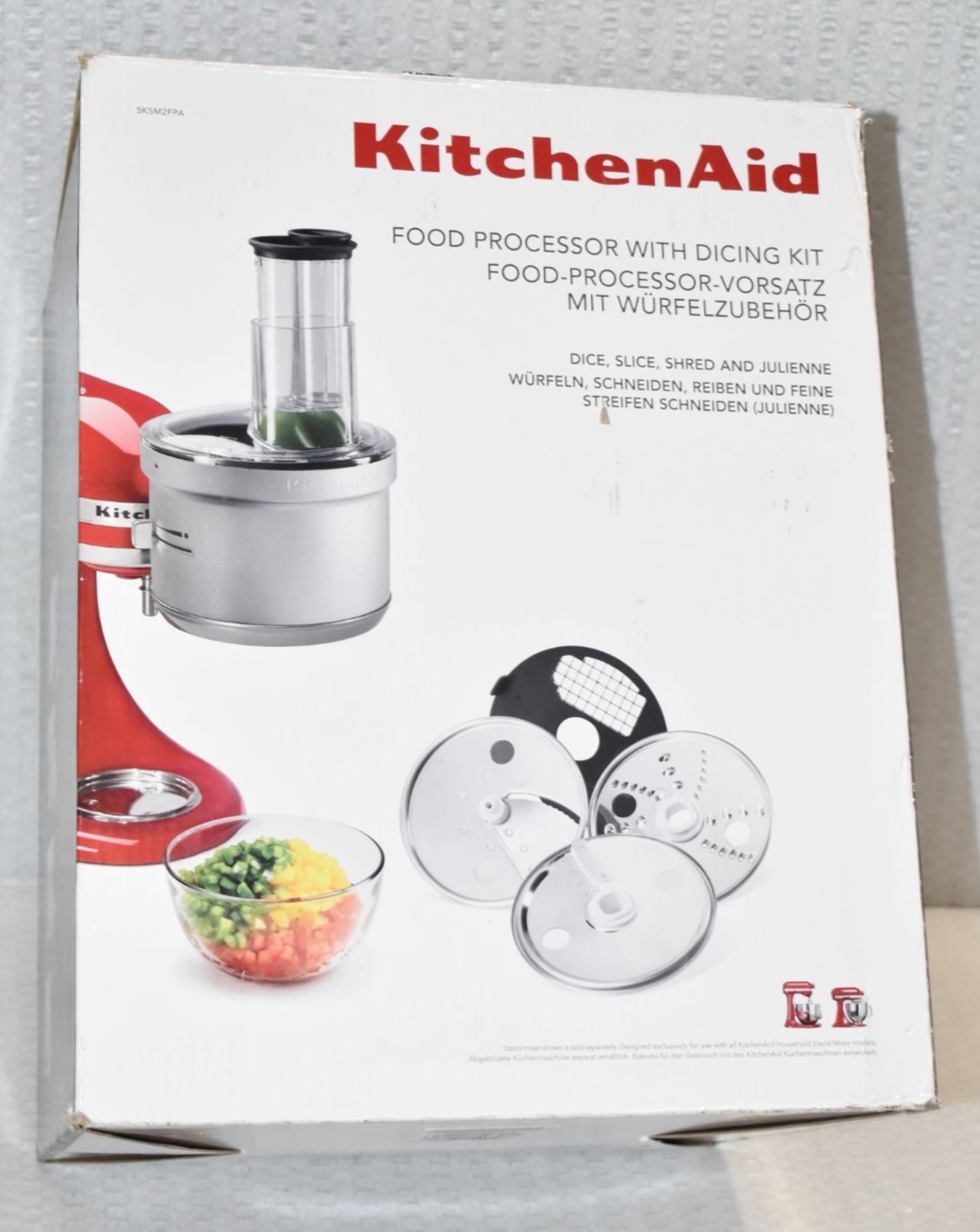 1 x KITCHENAID Artisan Food Processor Attachment with Blades - Boxed - Original Price £209.00