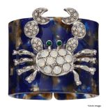 Set of 4 x JOANNA BUCHANAN Luxury Tortoiseshell Crab Charm Napkin Rings - Original Price £80.00 -