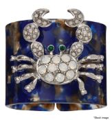 Set of 4 x JOANNA BUCHANAN Luxury Tortoiseshell Crab Charm Napkin Rings - Original Price £80.00 -