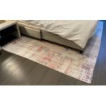 1 x Premium Rug Featuring An Abstract Design in Coral Pink - CL894 - NO VAT ON THE HAMMER -