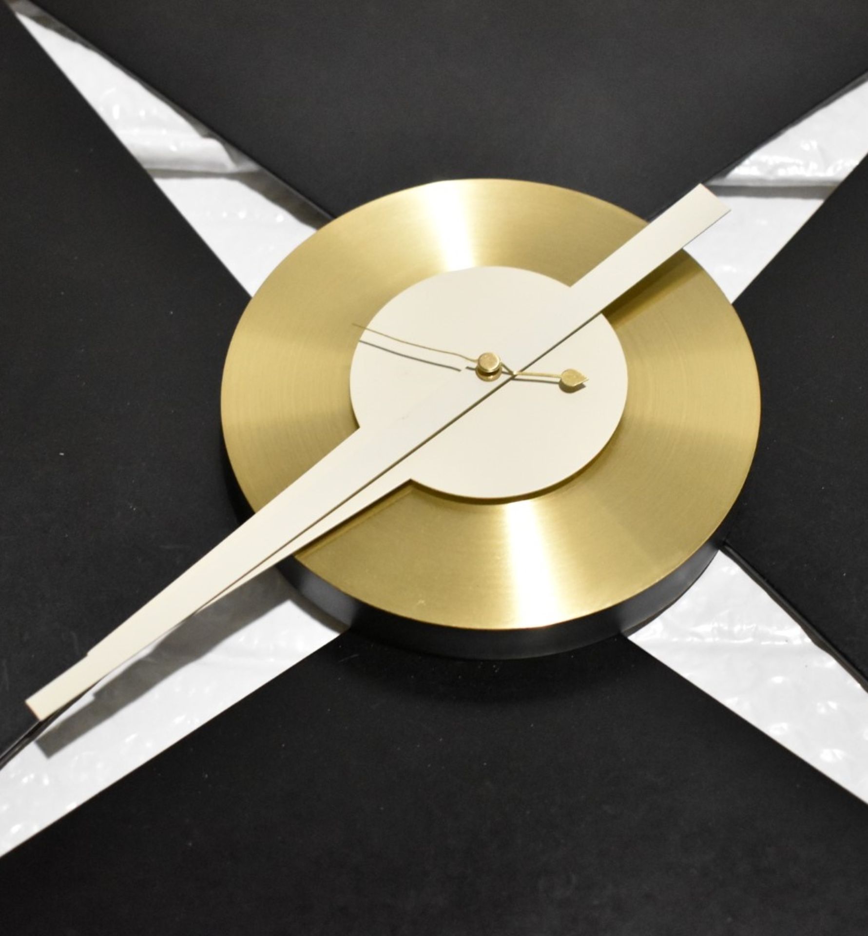1 x VITRA George Nelson 'Petal' Designer Wall Clock in Black and Brass - Original Price £389.00 - Image 3 of 5