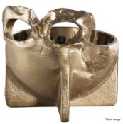 1 x BUSTER+PUNCH x TRAVIS BAKER (Blink-182) Designer Brass Skull Bowl, 18cm - Original Price £189.00