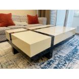 1 x DAVIDSON LONDON 'Melrose' Rectangular 1.5-Metre Centrepiece Coffee Table with High-gloss Finish