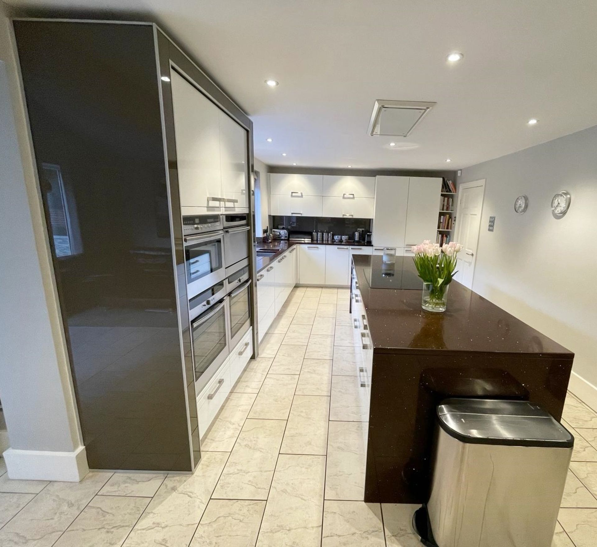 1 x ALNO Bespoke Fitted White Kitchen with Central Island, Neff & Miele Appliances, Quartz Surfaces - Image 2 of 85