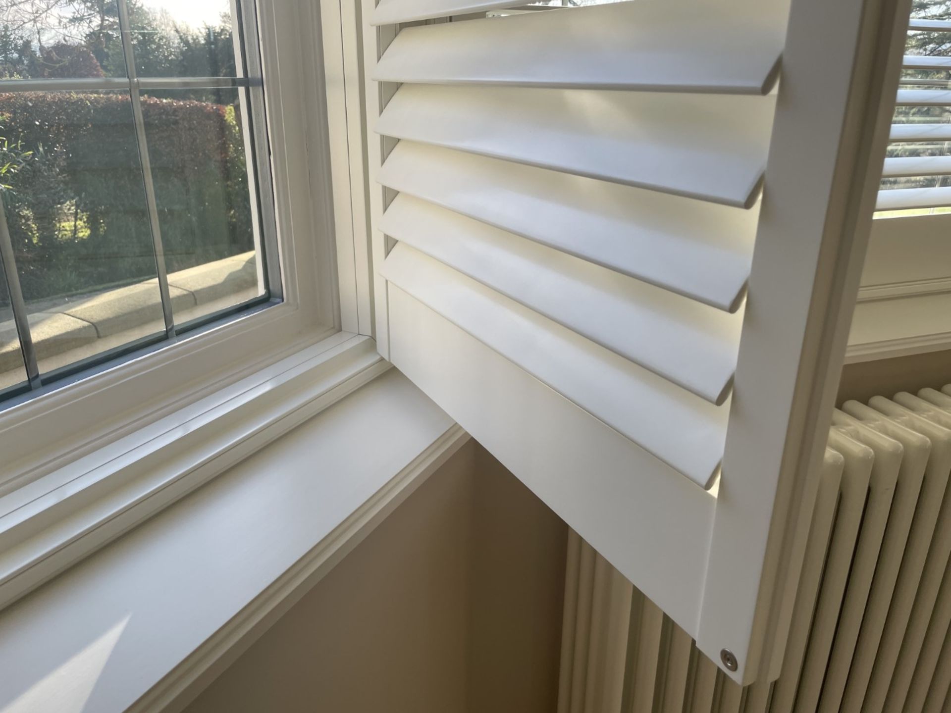 1 x Hardwood Timber Double Glazed Window Frames fitted with Shutter Blinds, In White - Ref: PAN101 - Image 5 of 23