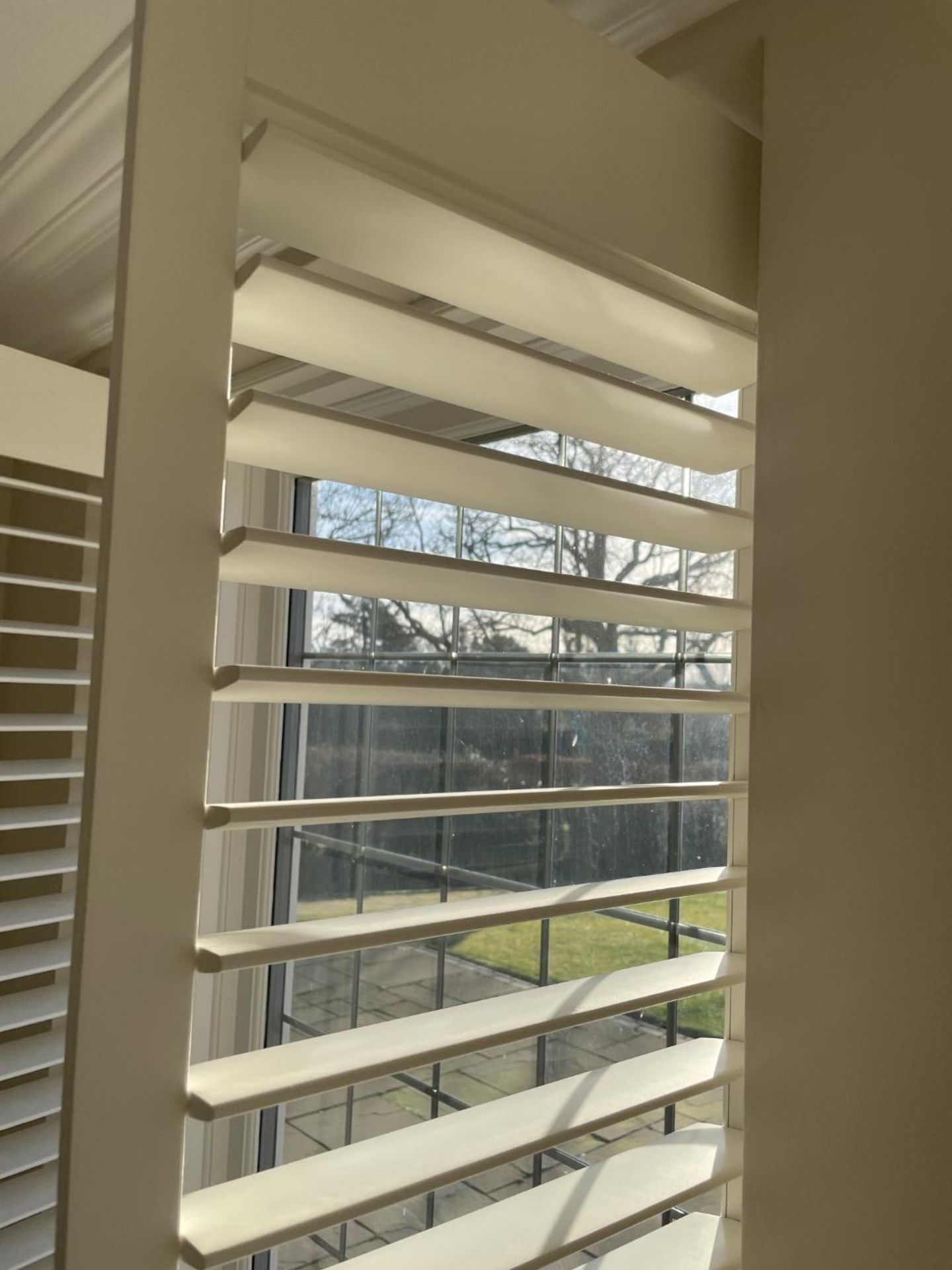 1 x Hardwood Timber Double Glazed Window Frames fitted with Shutter Blinds, In White - Ref: PAN107 - Image 6 of 15