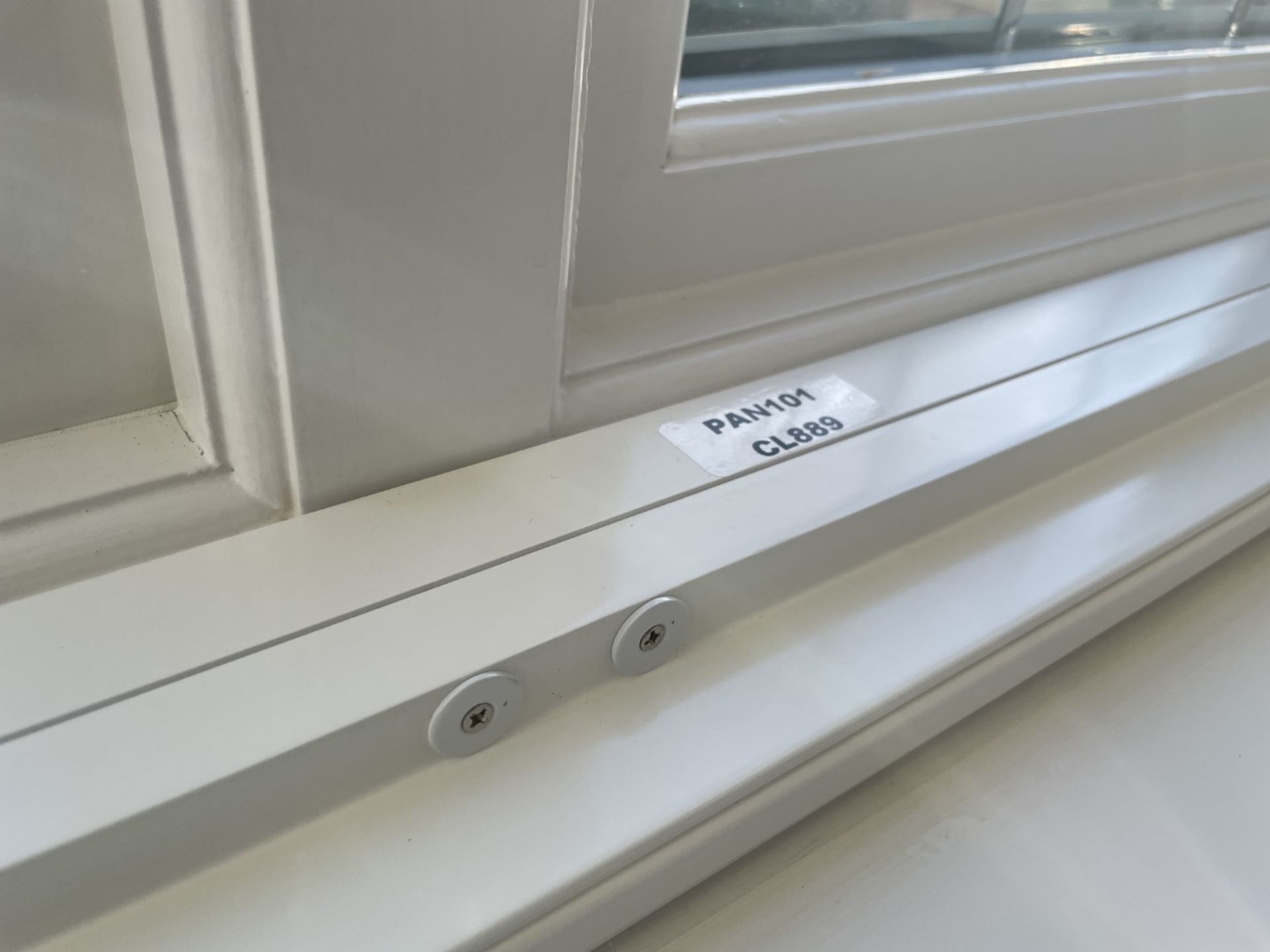 1 x Hardwood Timber Double Glazed Window Frames fitted with Shutter Blinds, In White - Ref: PAN101 - Image 12 of 23