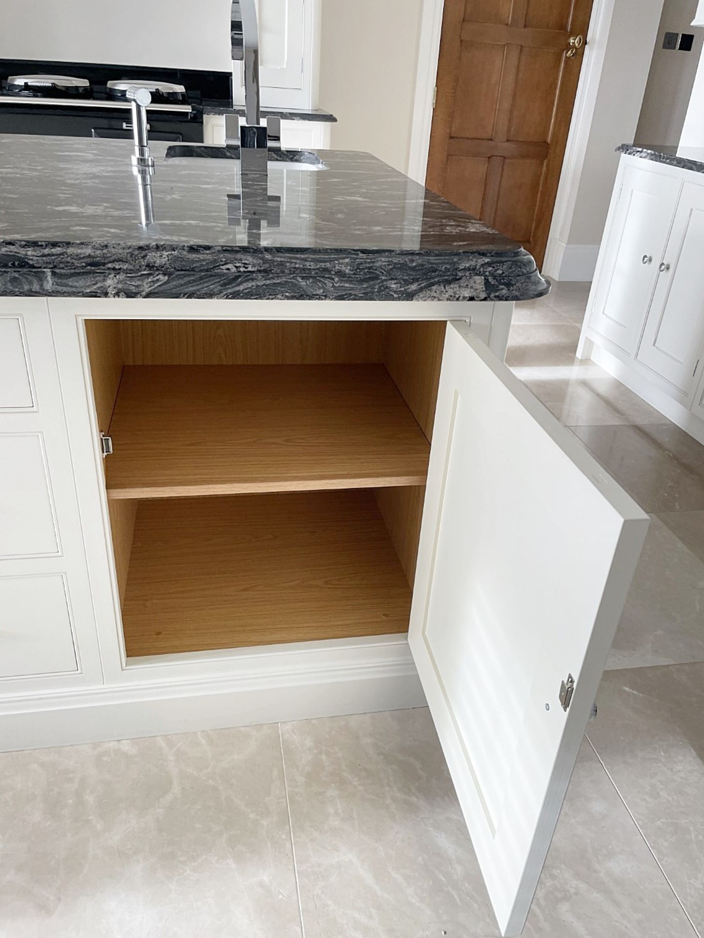 1 x Bespoke Handcrafted Shaker-style Fitted Kitchen Marble Surfaces, Island & Miele Appliances - Image 128 of 221